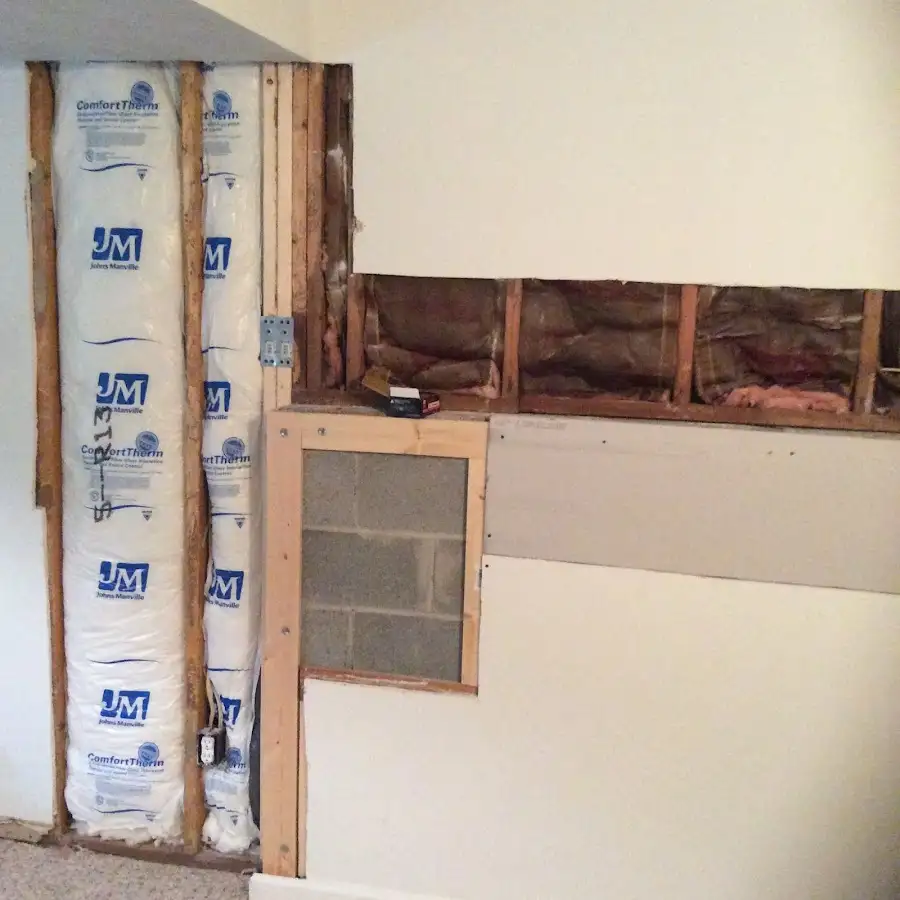 Wall insulation replacement during Contents Cleaning & Restoration in Grand Island
